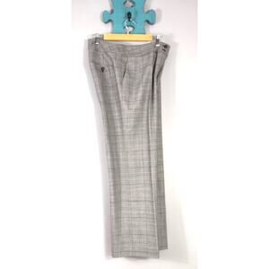 Talbots Heritage Wide Leg Womens Gray Wool Blend Trouser Pant Size 10